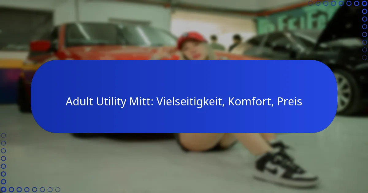 Adult Utility Mitt: Vielseitigkeit, Komfort, Preis